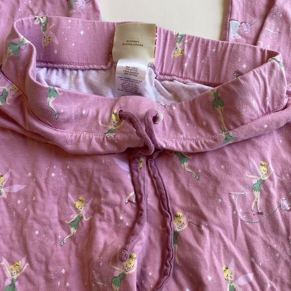 Rare Disney Slumber Collection By munki Munki Tinkerbell Signature Pj set Small - Picture 7 of 9